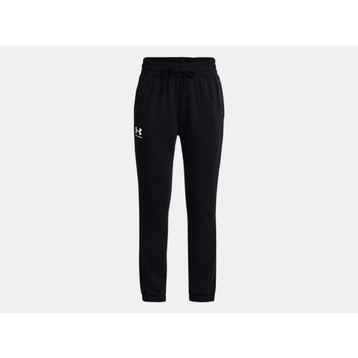 Under Armour Junior Girls' Rival Terry Joggers Black / White