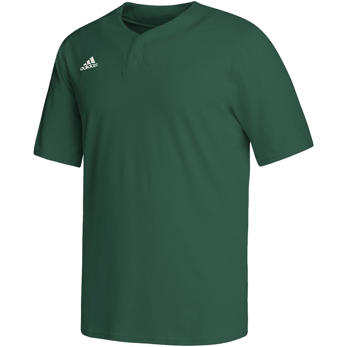 Adidas Men's Icon Pro 2 Button Baseball Jersey, XL / DRKGRN