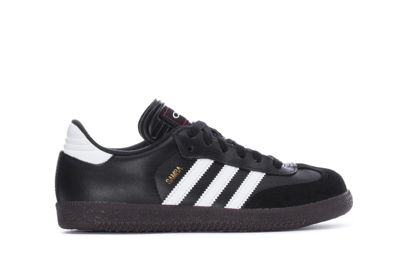 adidas Samba Classic Youth Indoor Soccer Shoes in Black and White 036516