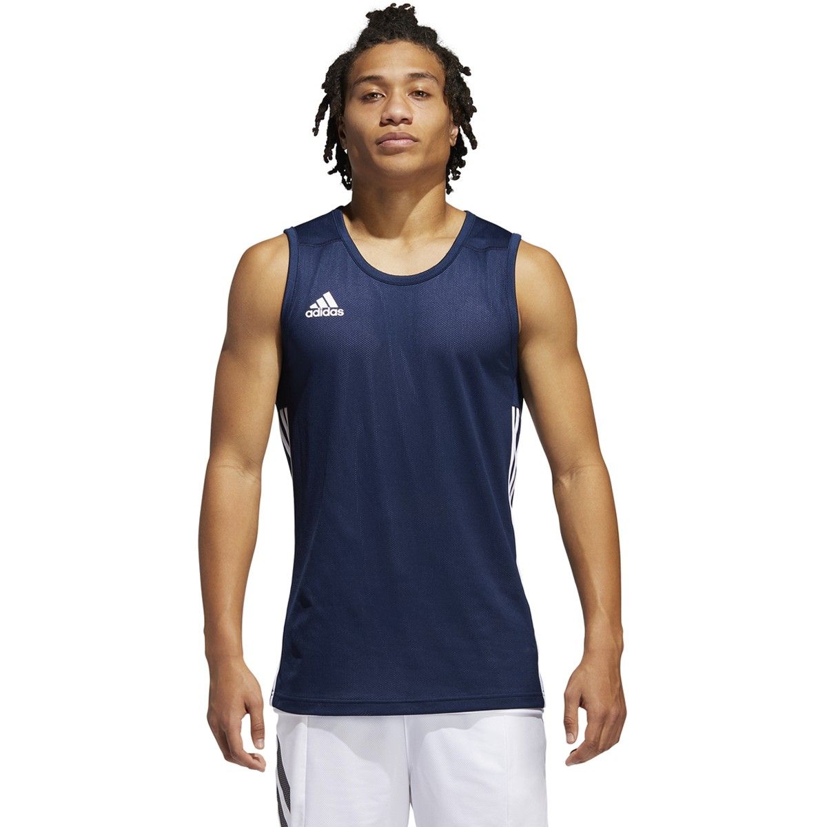 Adidas Mens Reversible Basketball Practice Jersey XL Green-White