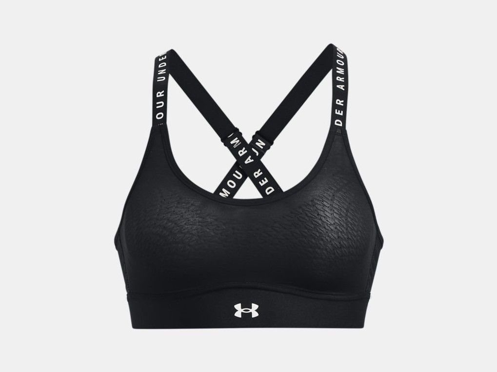 Under Armour Infinity Mid Women's Sports Bra - Enhanced Support and Comfort, 1351990-001