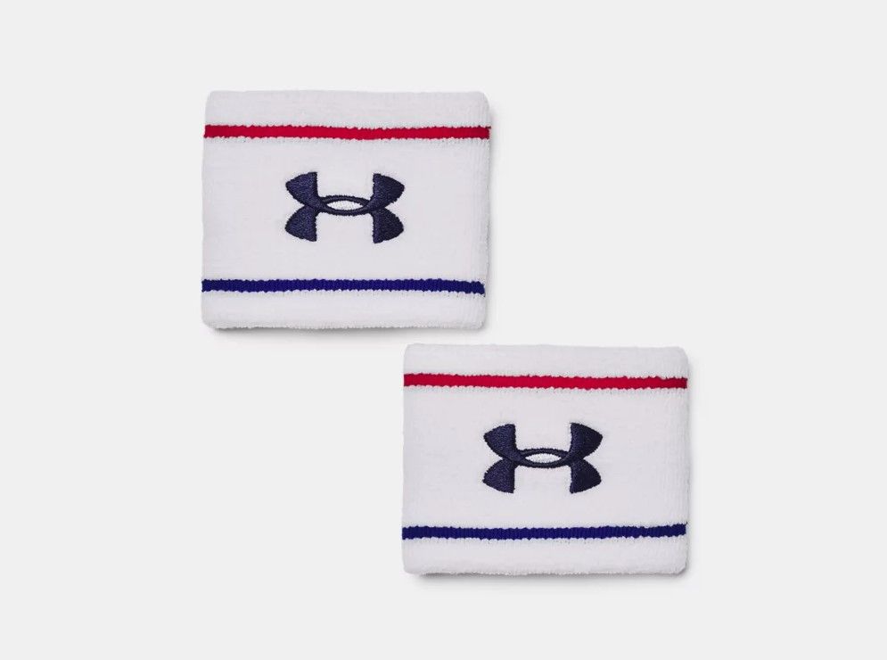 Under Armour Striped Performance Terry Wristbands - 2 Pack