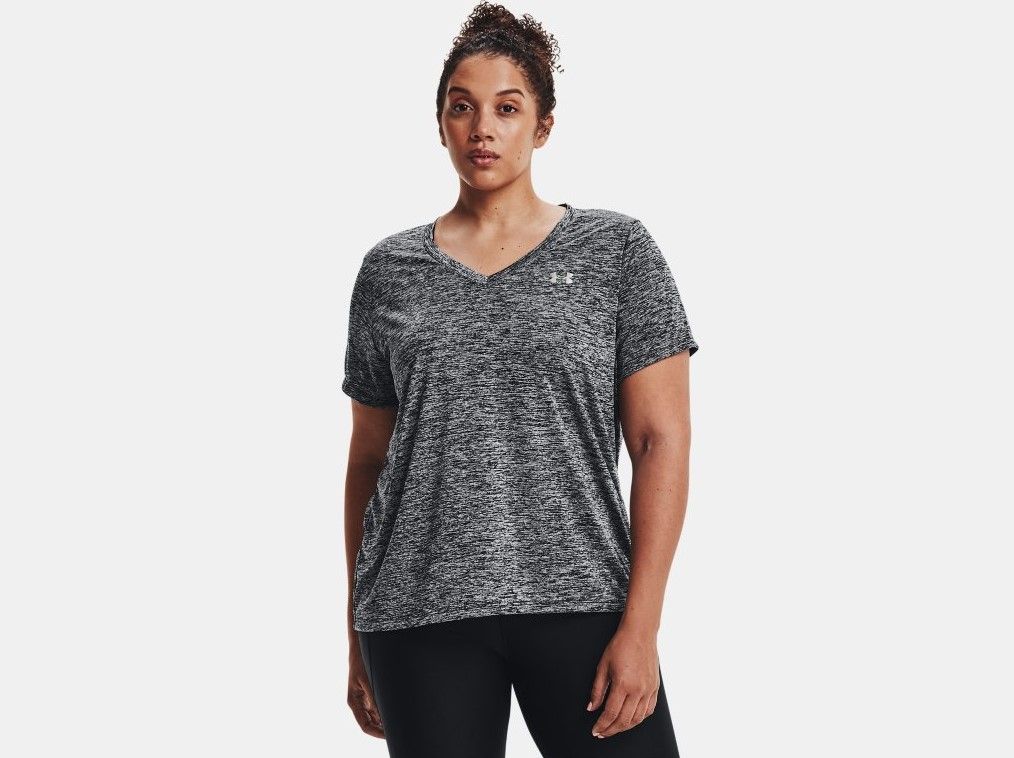 Under Armour Tech Twist Womens Short Sleeve V-Neck T-Shirt | 1353758-001