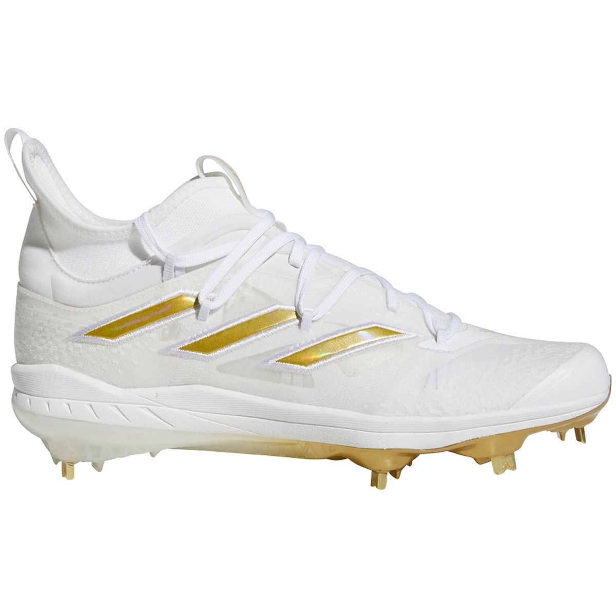 adidas Adizero Afterburner Mens Baseball Cleats NWV with Gold GZ4581