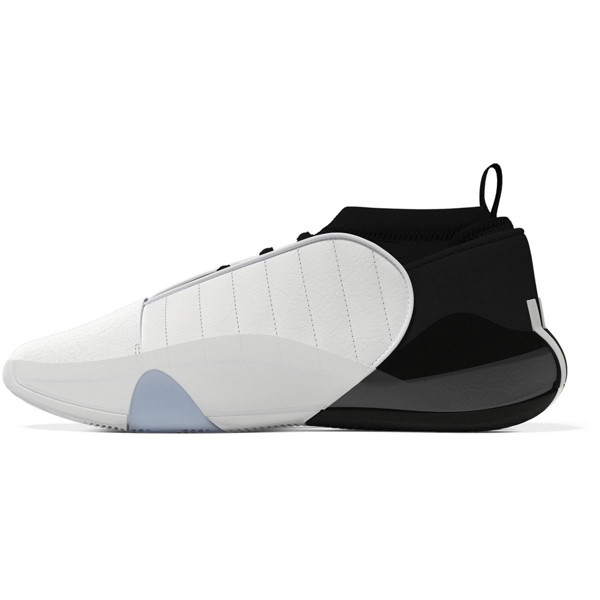 adidas James Harden Volume 7 Mens Basketball Shoes in Black and White HQ3425