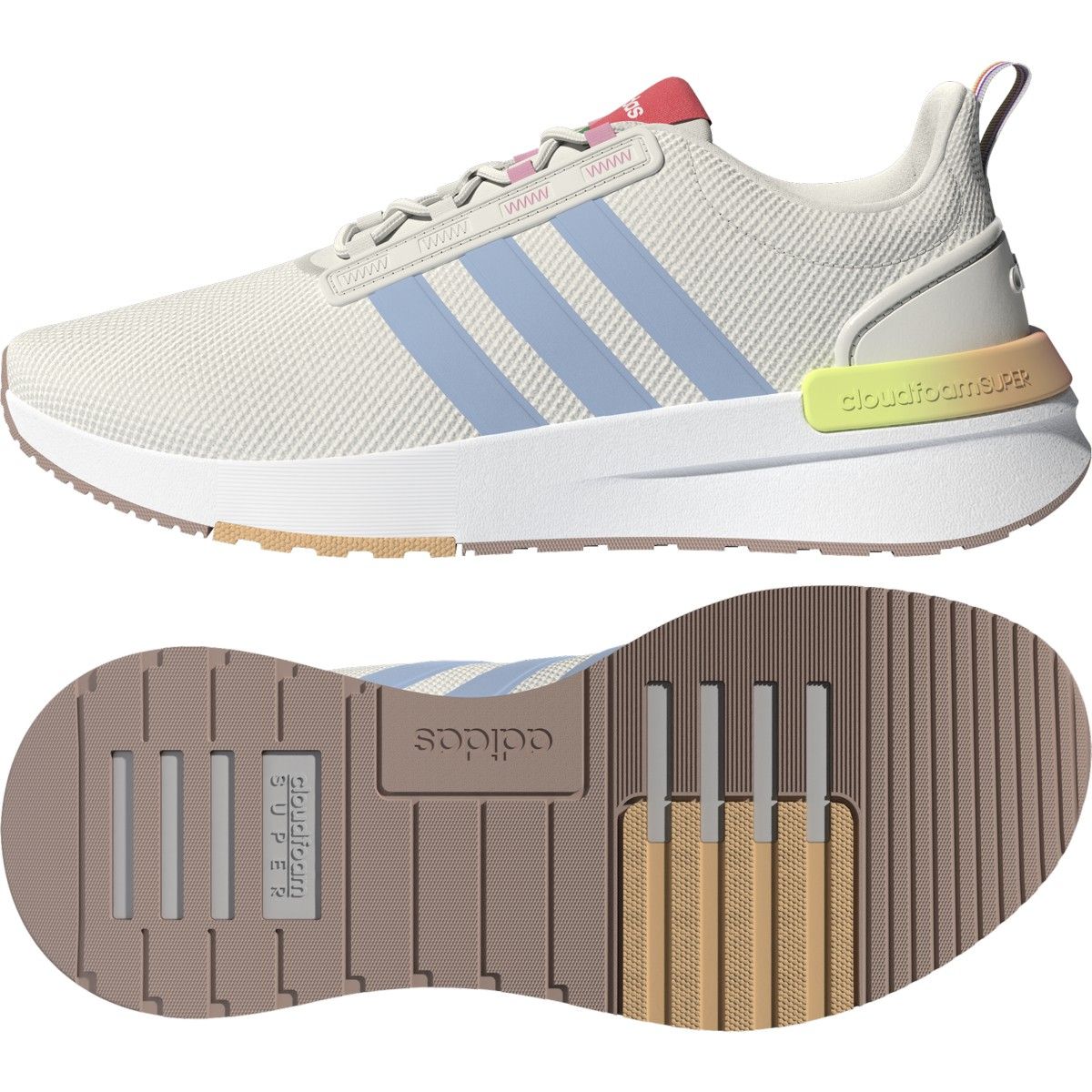 Adidas women's cloudfoam racer running shoes clearance