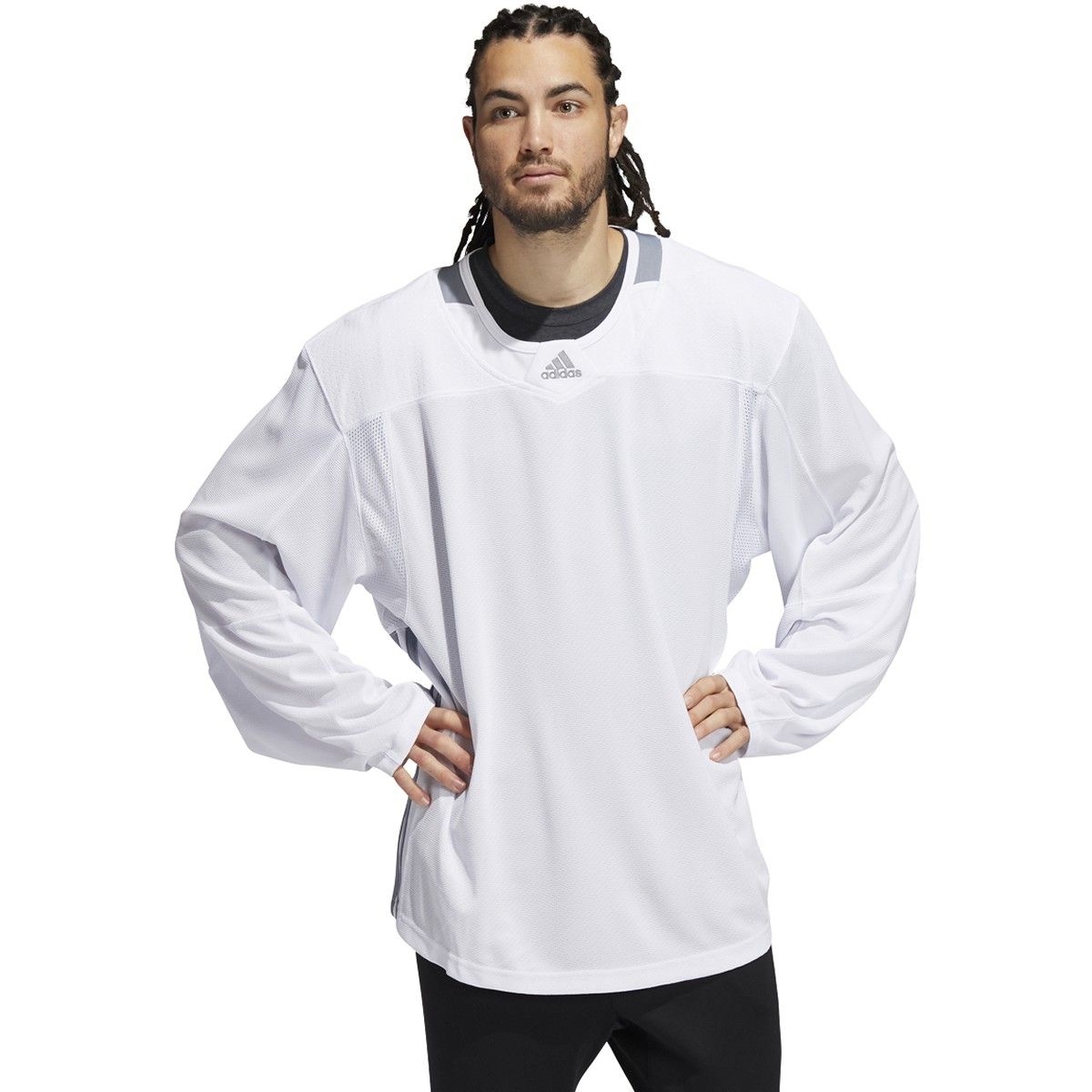 adidas Three Stripe Mens Hockey Jersey DT3496
