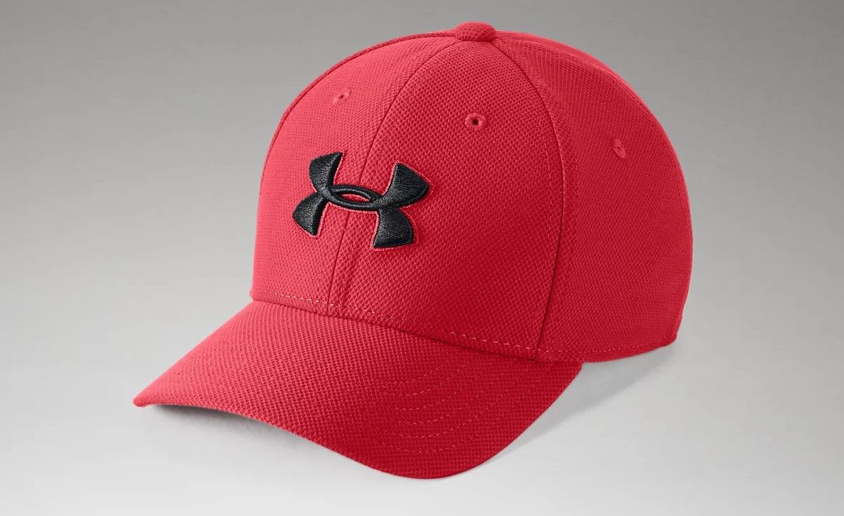 Under Armour Blitzing 3.0 Boys Cap in Red Black 1305457 600