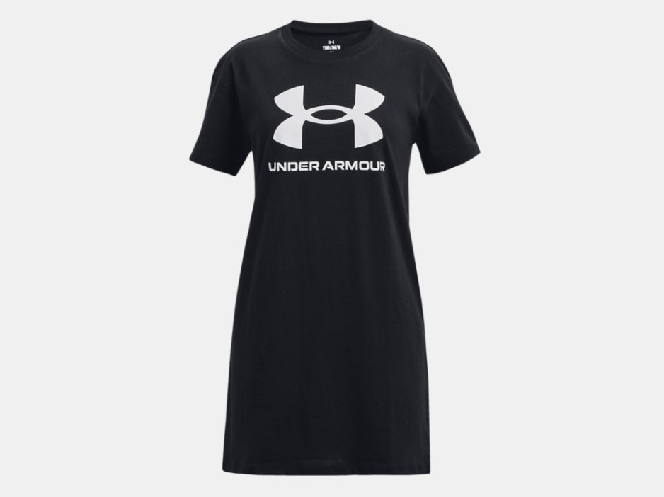 Under Armour Logo Extended Girls Short Sleeve Shirt
