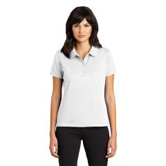 Nike Dri-FIT Tech Basic Womens Short Sleeve Polo Shirt in White | 203697