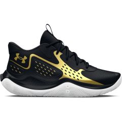 Under Armour Jet 2023 Adult Basketball Shoes in Black-Metallic Gold