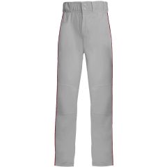 adidas Icon Pro Open Hem Boys Baseball Pants with Piping