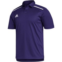 adidas Mens Team Issue Short Sleeve Polo in Team College Purple-White | HS7675