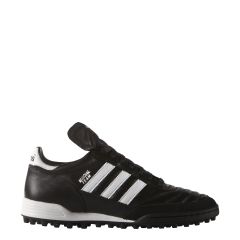 Adidas Mundial Team Mens Soccer Shoe black with white stripes turf cleats