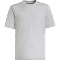 adidas Tabela 23 Youth Soccer Jersey in Team Light Grey-White | IA9153