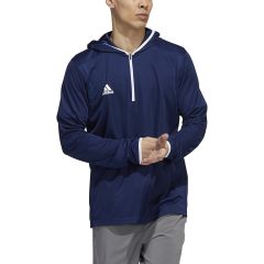 mens navy blue and white adidas hooded tee