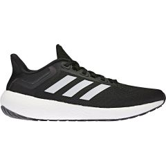 unisex black white and carbon adidas running shoe
