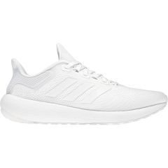 unisex white and black adidas running shoe