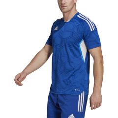 mens royal blue and white adidas soccer jersey