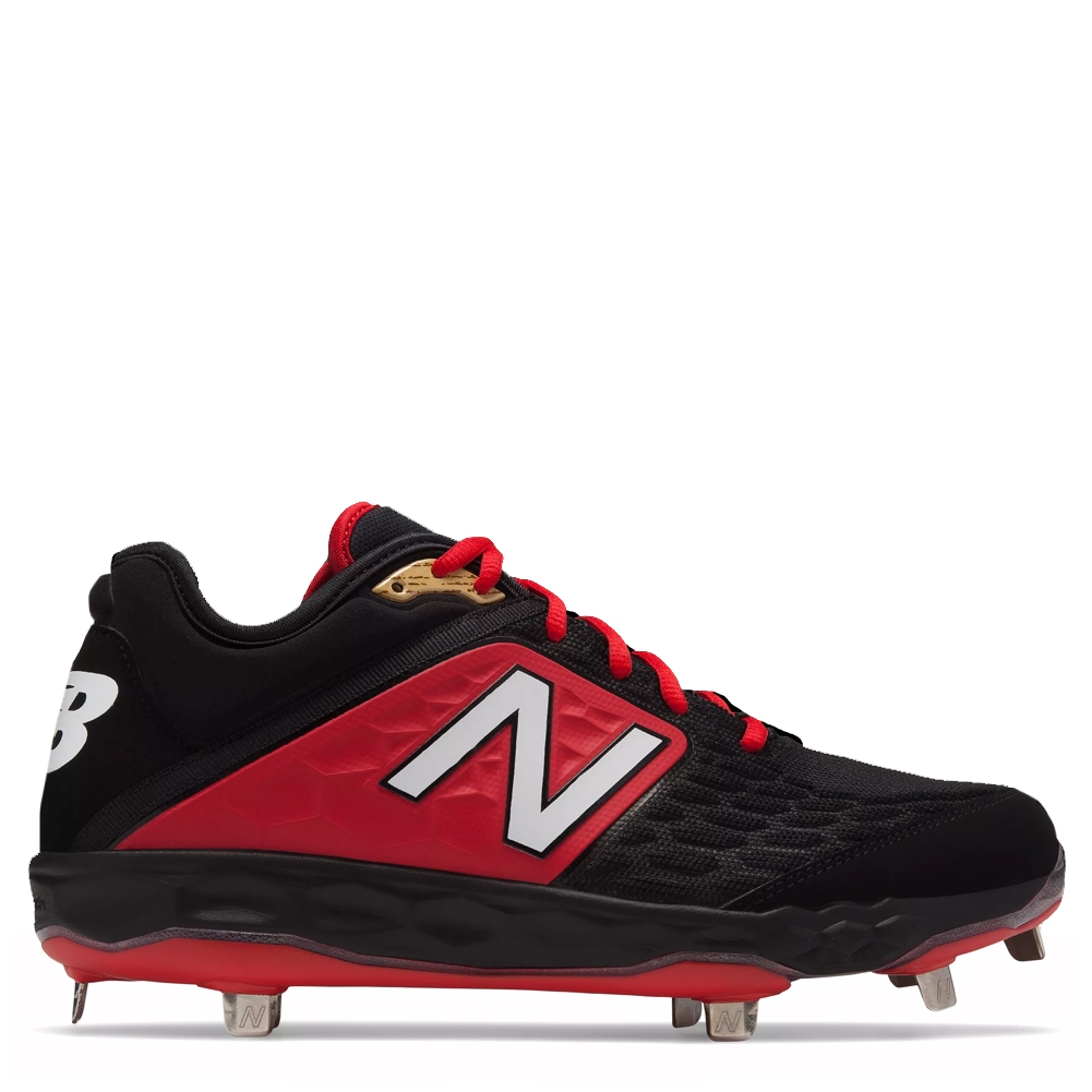 red and black new balance cleats