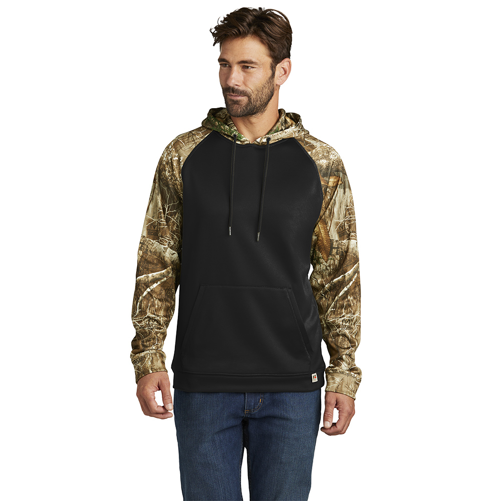 Russell Outdoors Realtree Performance Colorblock Mens Pullover Hoodie