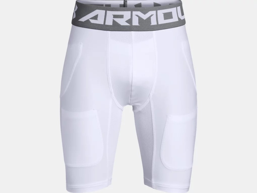 Under Armour Football Boys 6 Pocket Girdle in WhiteGraphite 1305587100