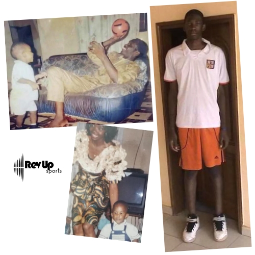Joel Embiid as a child in Cameroon.
