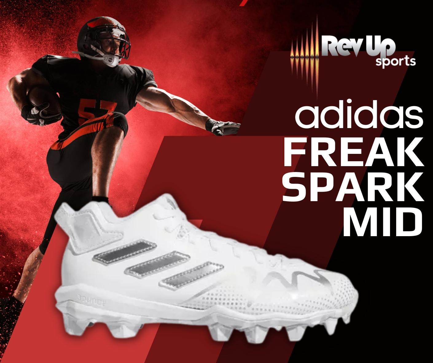 The Adidas Freak Spark Mid Football Cleats